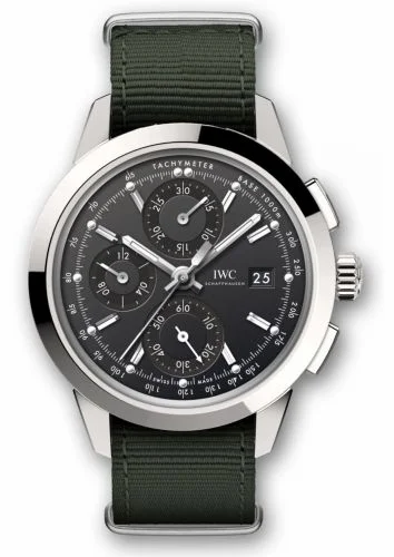 IWC Ingenieur Chronograph Custom Stainless Steel / Black-Rhodium / NATO IW3808-AZ (IW3808AZ)